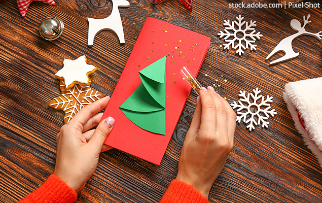 REB-Unterricht-Adventscountdown-Basteltipp-Karten Basteltipp Weihnachtskarten