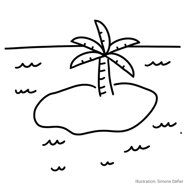 Sketchnote Land und Meer