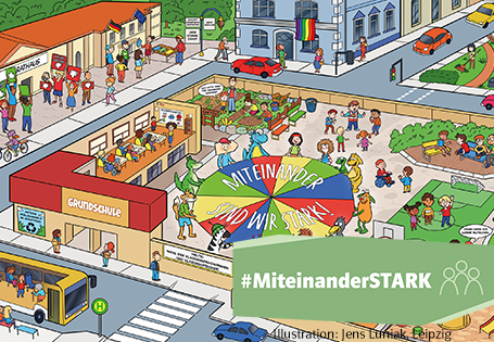 Wimmelbild Demokratiebildung