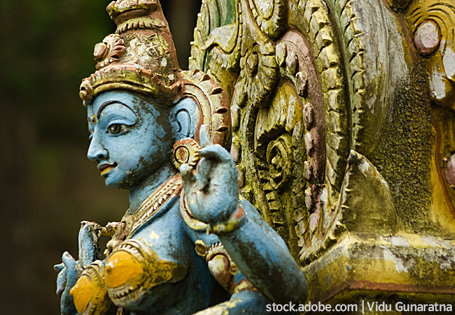 Ein virtueller Rundgang durch einen hinduistischen Tempel