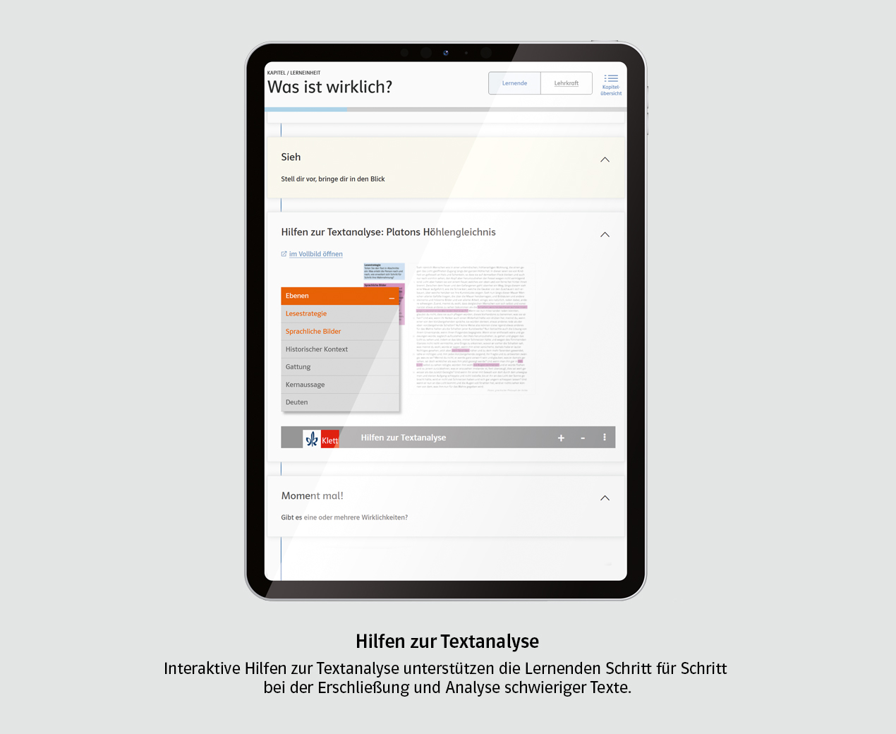 Moment mal! eCourse Textanalyse
