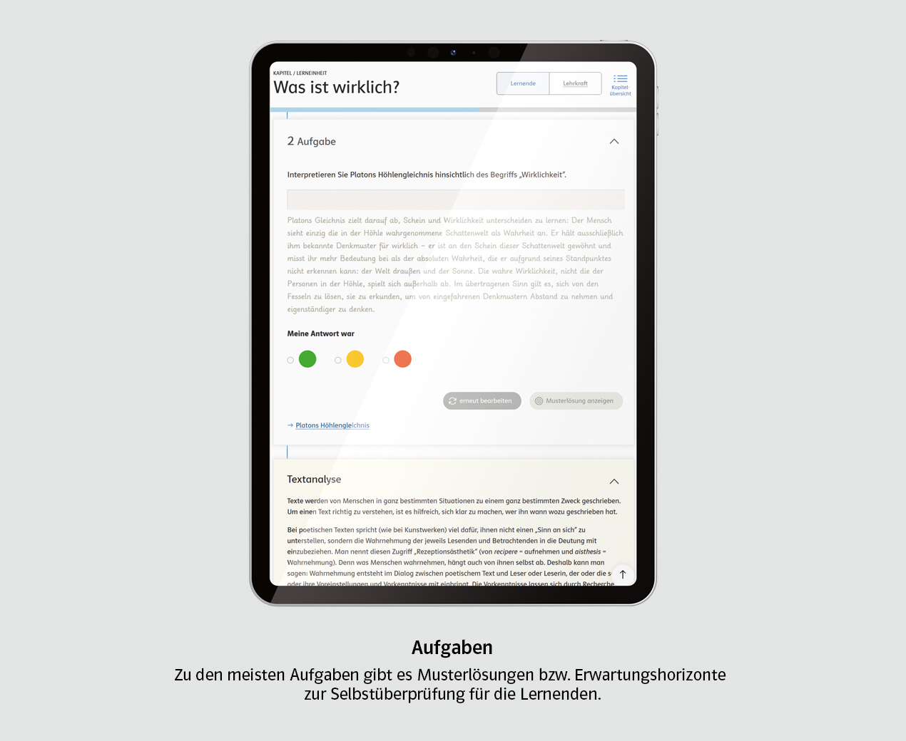 Moment mal! eCourse Aufgaben