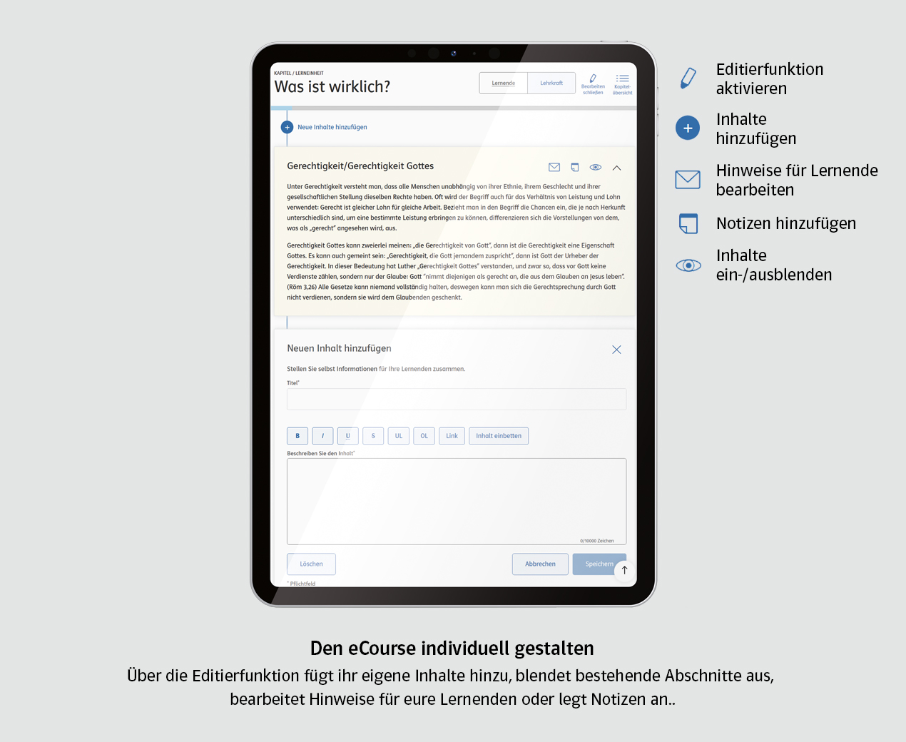Moment mal! eCourse Individualisierung