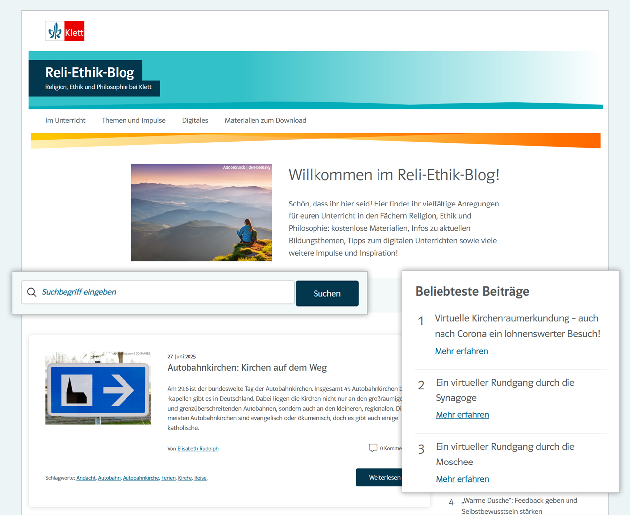 REB-Screenshot-Startseite Reli-Ethik-Blog Startseite